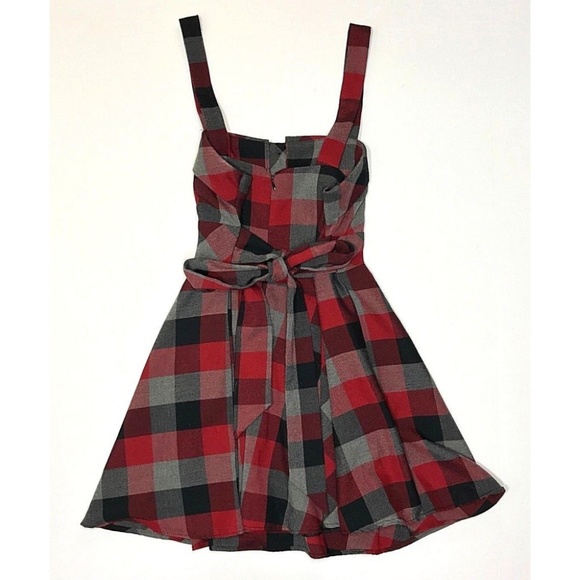 *sold* Forever 21 Plaid Grunge Skater Dress - Picture 2 of 6